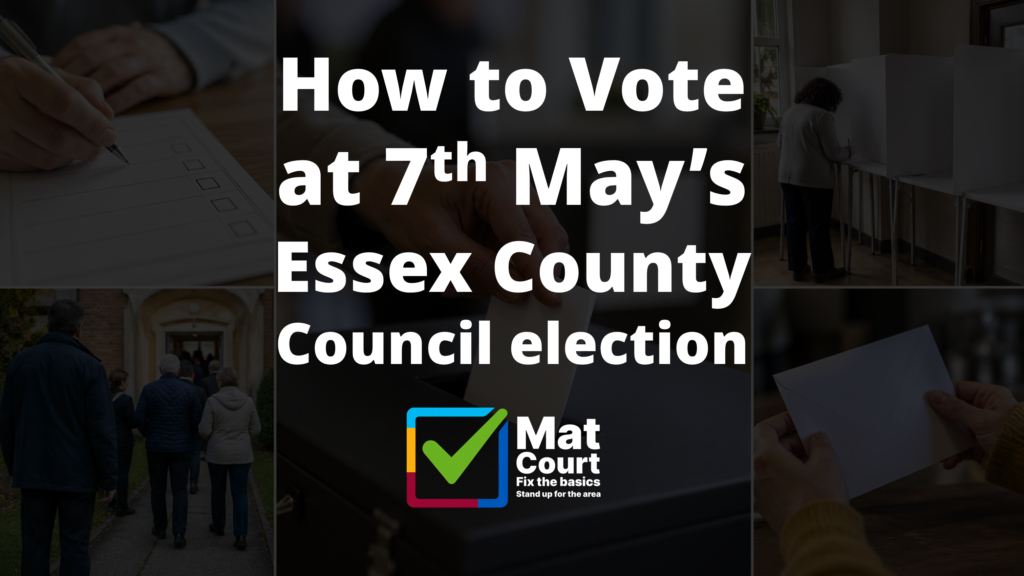 how to vote for mat court 7th may essex county council brightlingsea